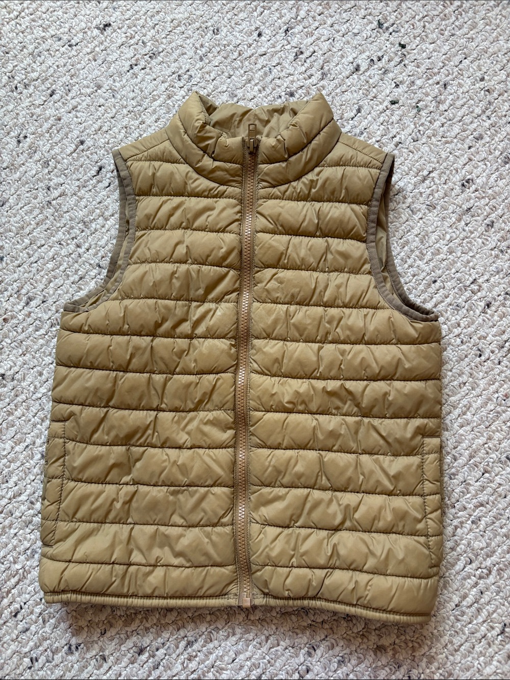 Crazy8 Quilted Lightweight Puffer Vest - Tan